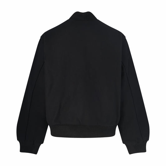 Stussy embroidered varsity jacket