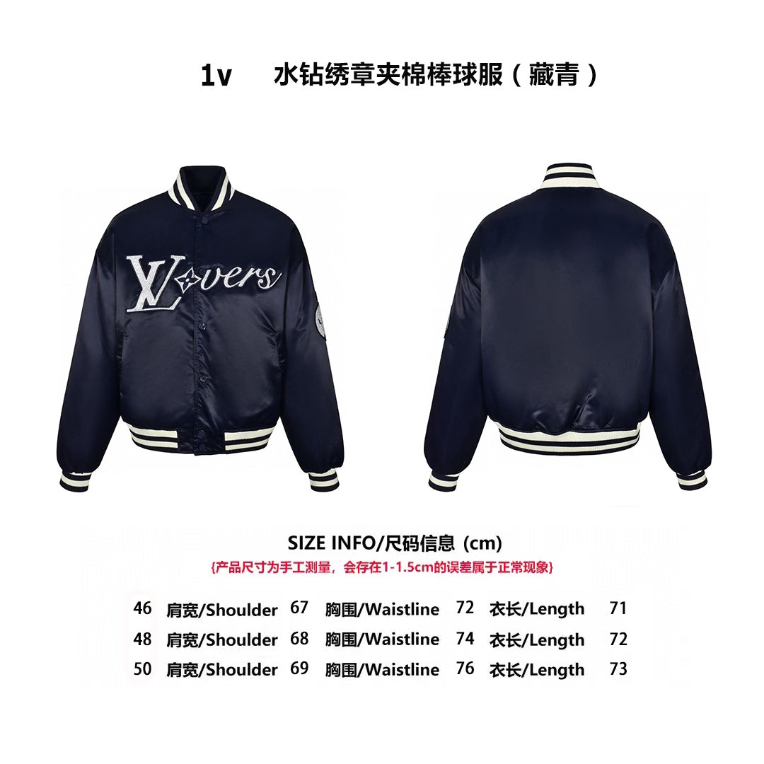 Louis crystal padded jacket