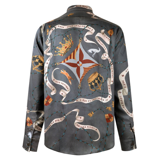 Louis printed silk shirt