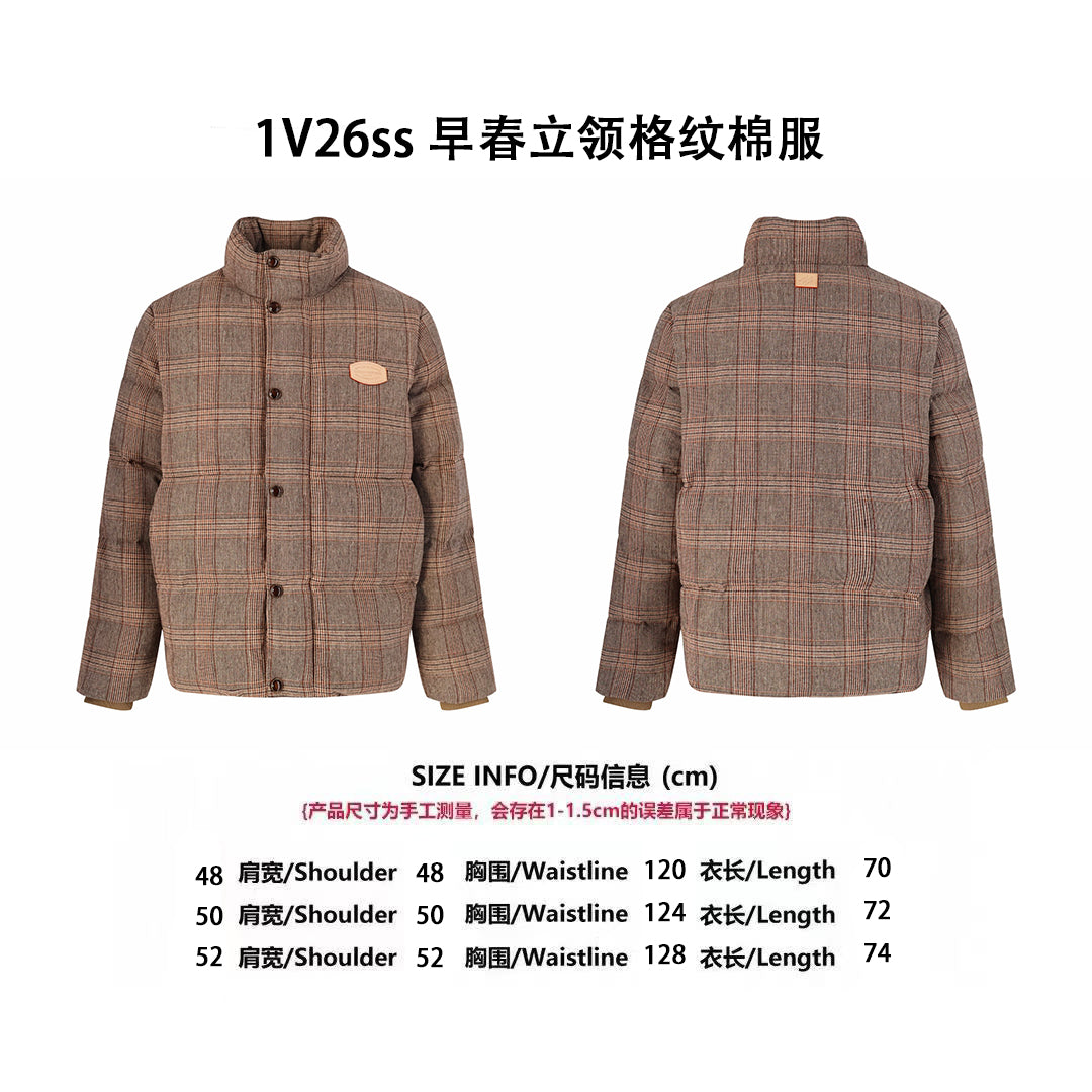 Louis plaid down jacket