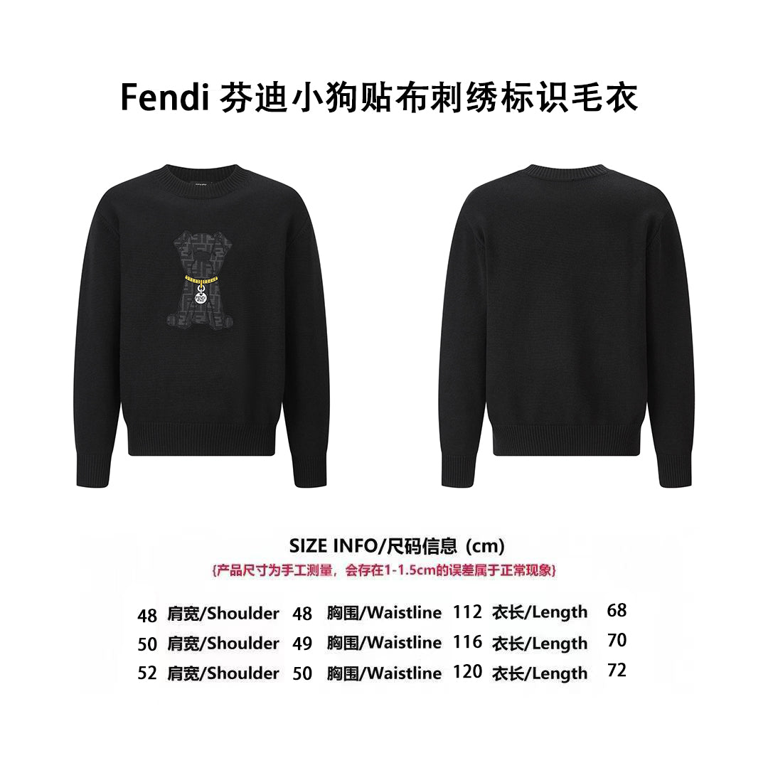 Fend embroidered sweatshirt