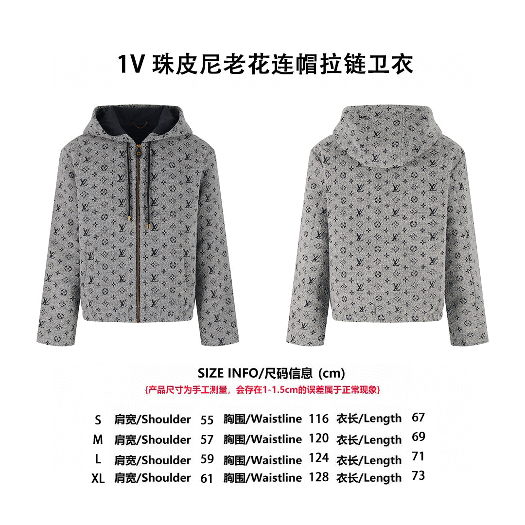 Louis zip-Up hoodie jacket