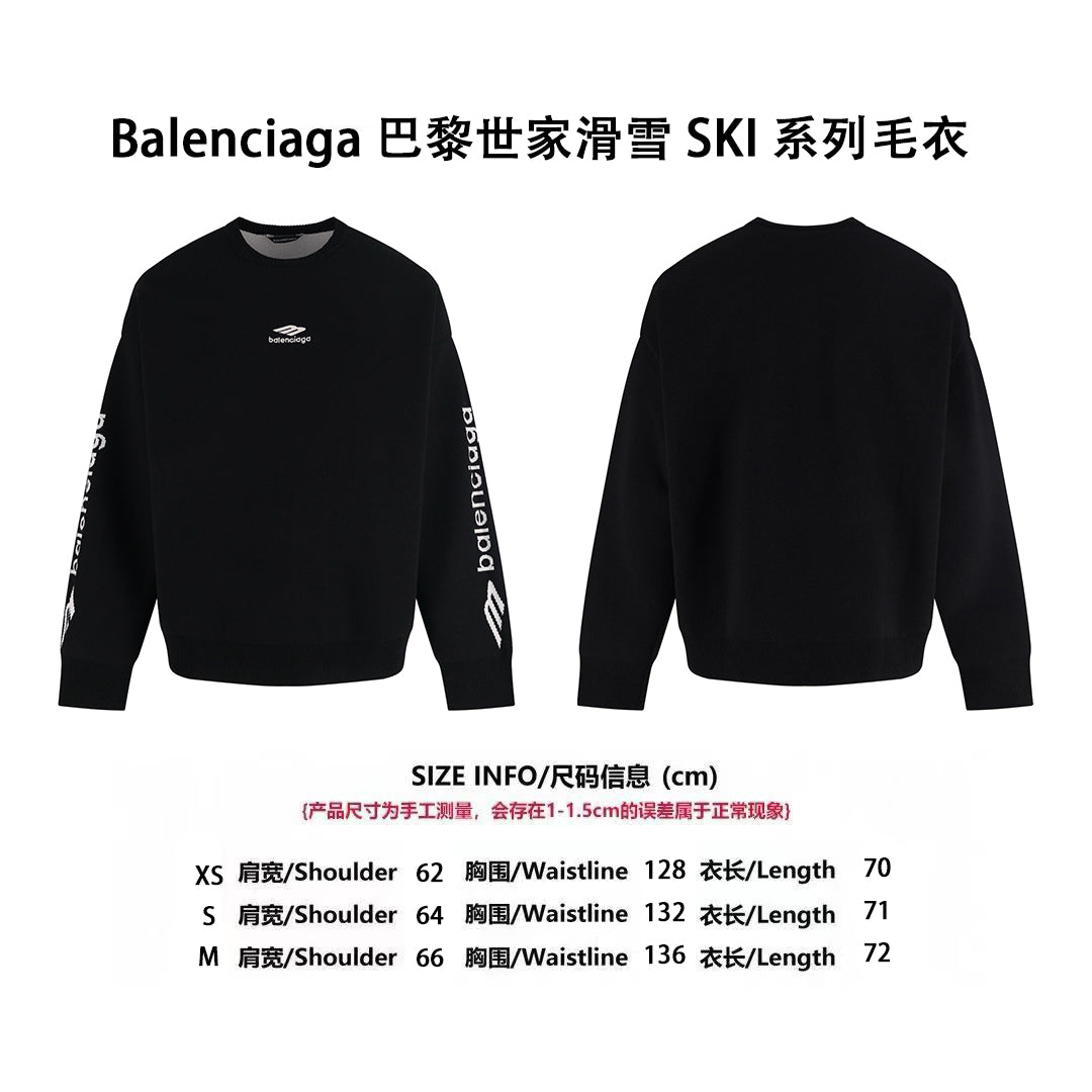 Balen ski-lnspired knit sweater
