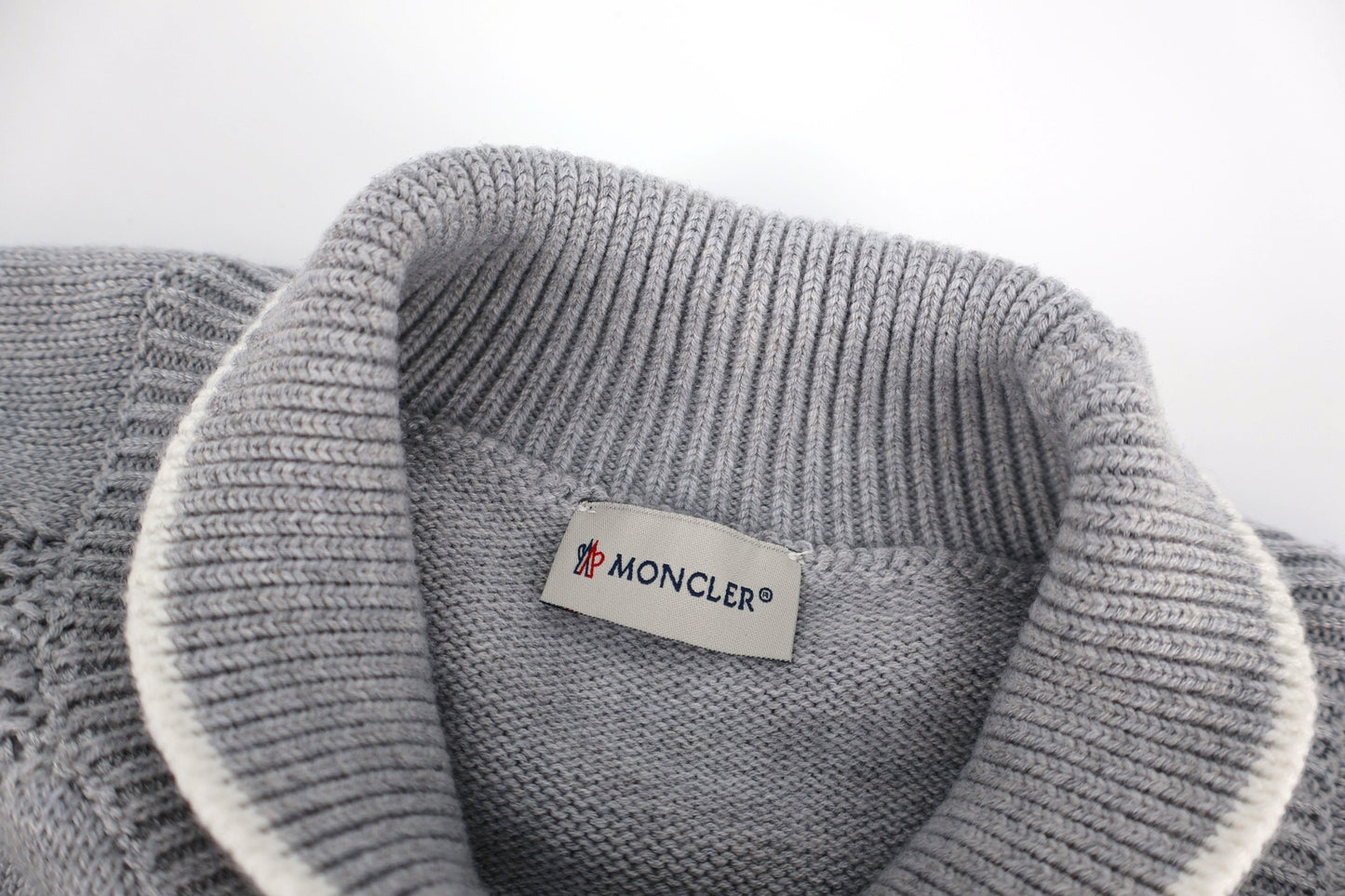 Mon mock neck knitted sweater