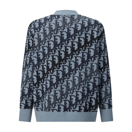 CD jacquard knitted sweater