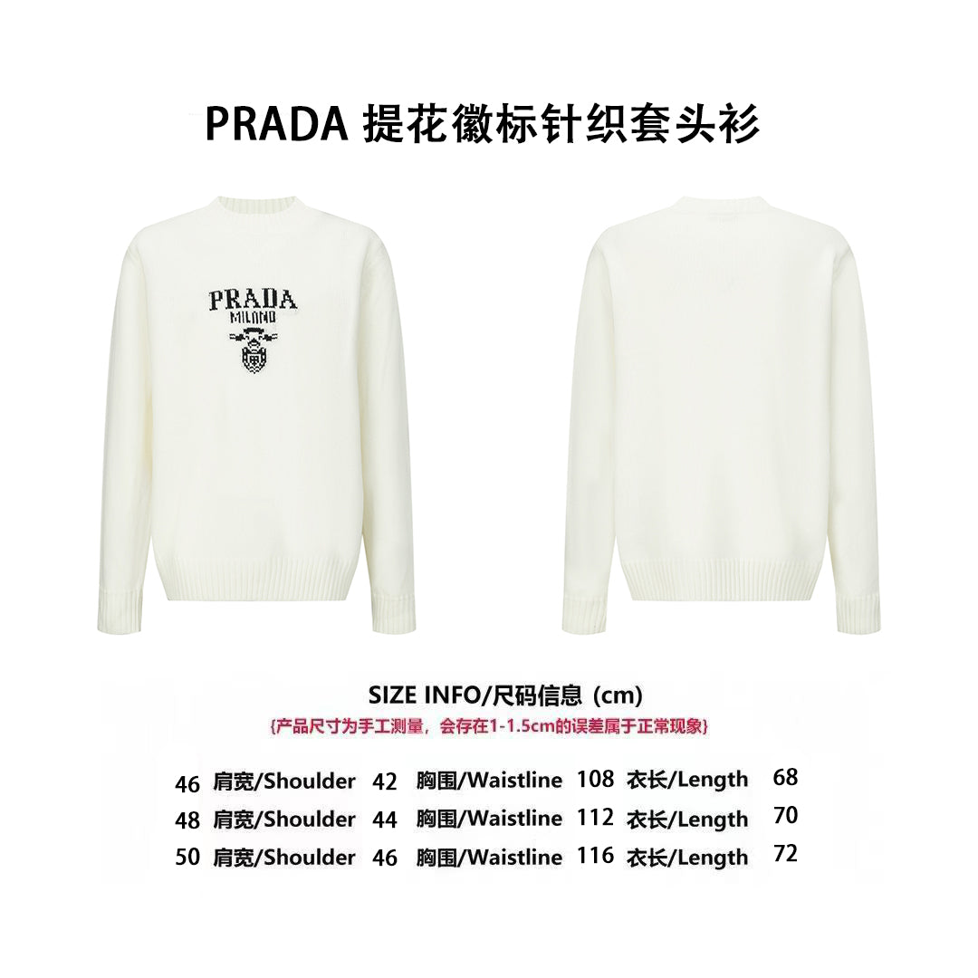 Pra jacquard knitted sweater