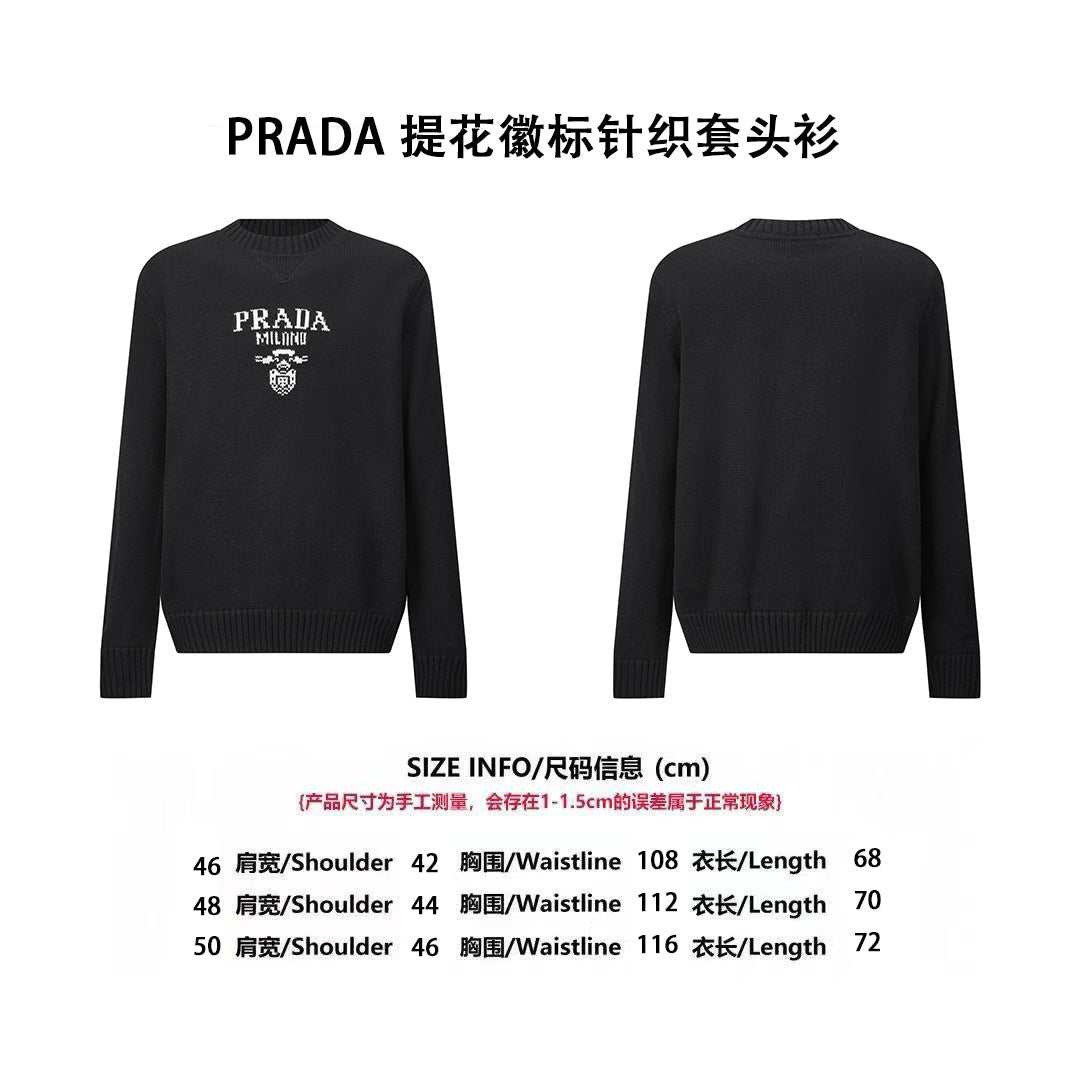 Pra jacquard knitted sweater