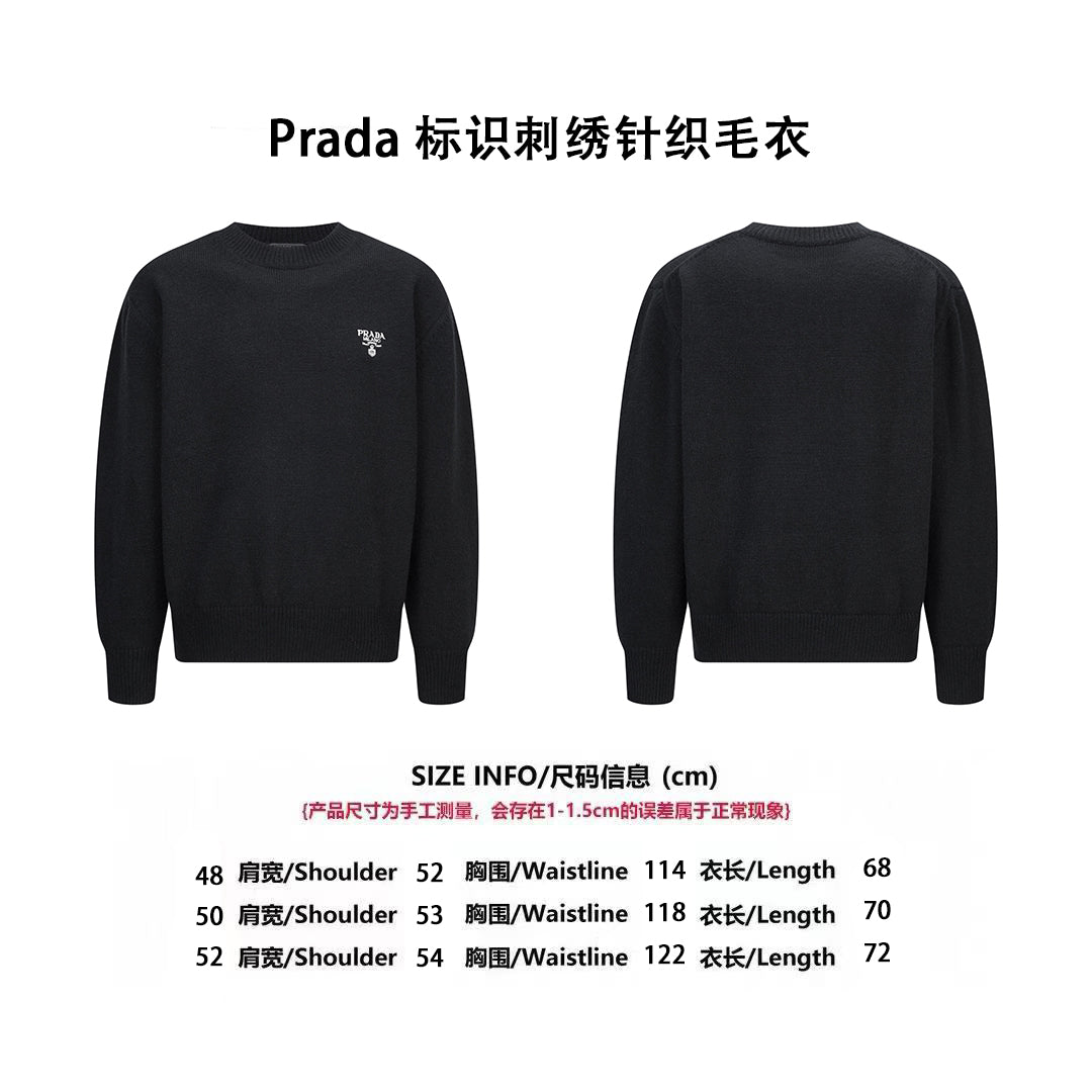 Pra embroidered knitted sweater