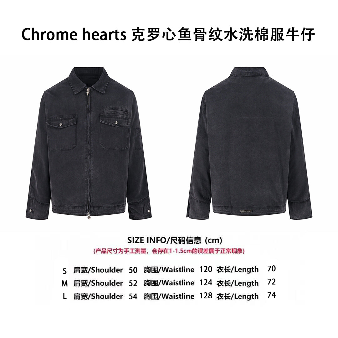 Chrome washed padded jacket