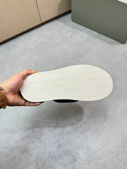 Brunello 25ss leather slippers