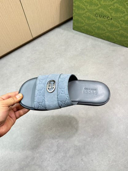 Guc 25ss leather slippers