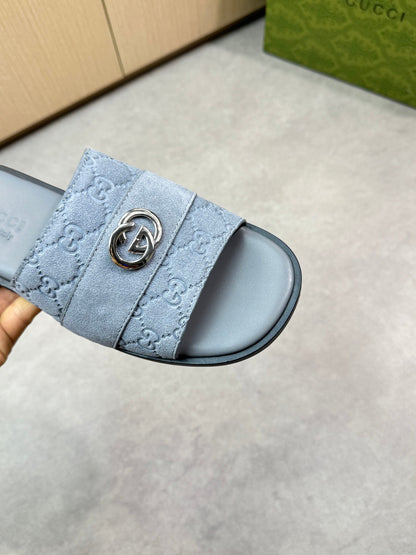 Guc 25ss leather slippers