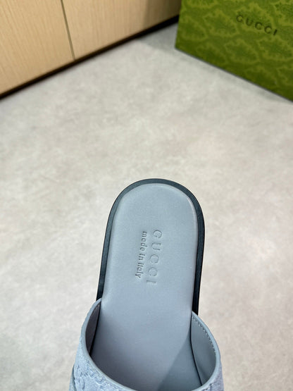 Guc 25ss leather slippers