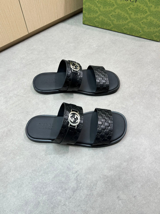 guc 25ss leather slippers