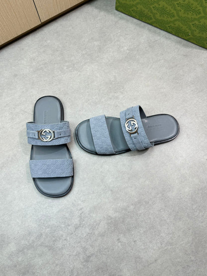 guc 25ss leather slippers