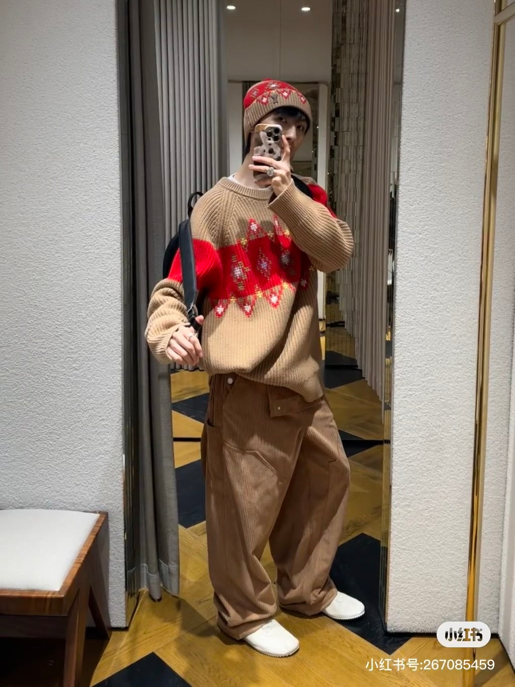 Ami 25fw jacquard sweater