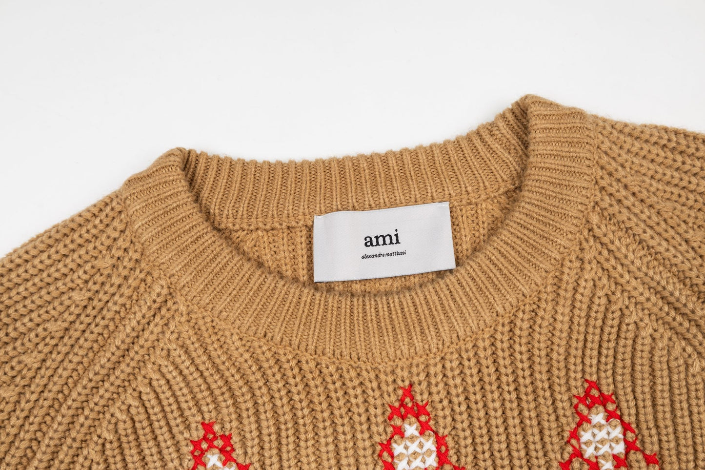 Ami 25fw jacquard sweater