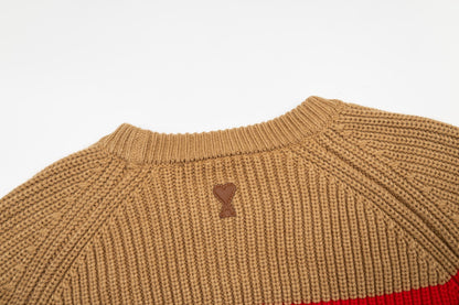 Ami 25fw jacquard sweater