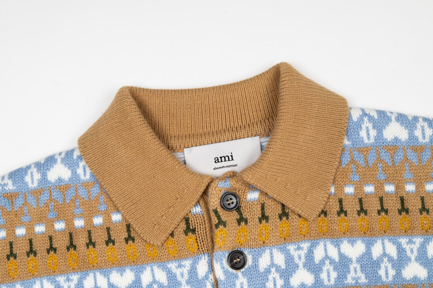 Ami 25fw jacquard sweater