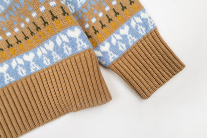 Ami 25fw jacquard sweater