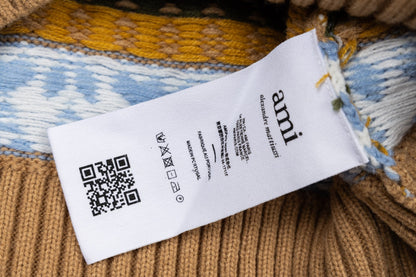 Ami 25fw jacquard sweater
