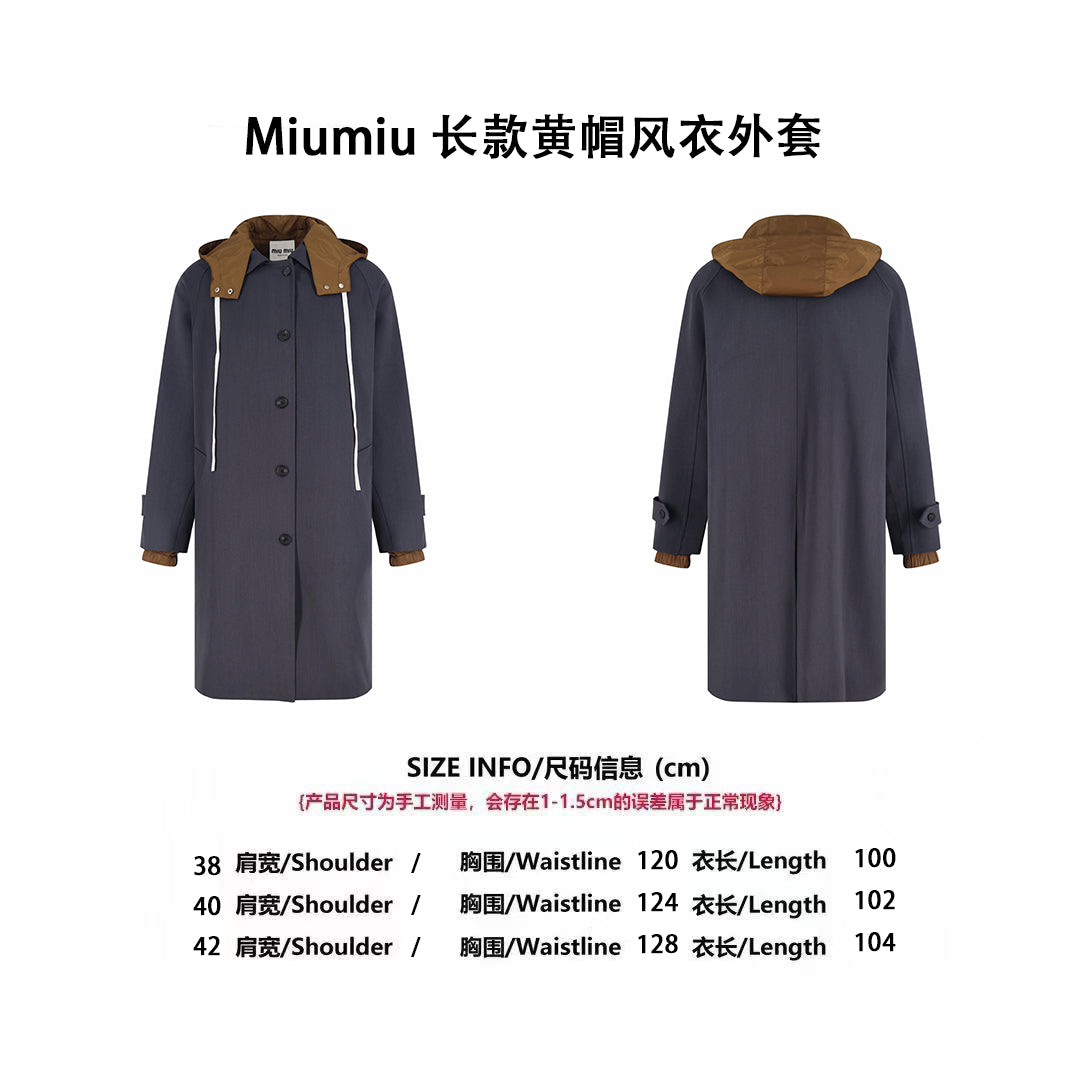 Miu 25fw trench coat