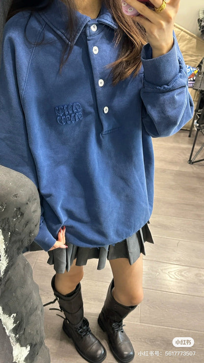 Miu 25fw casual sweatshirt