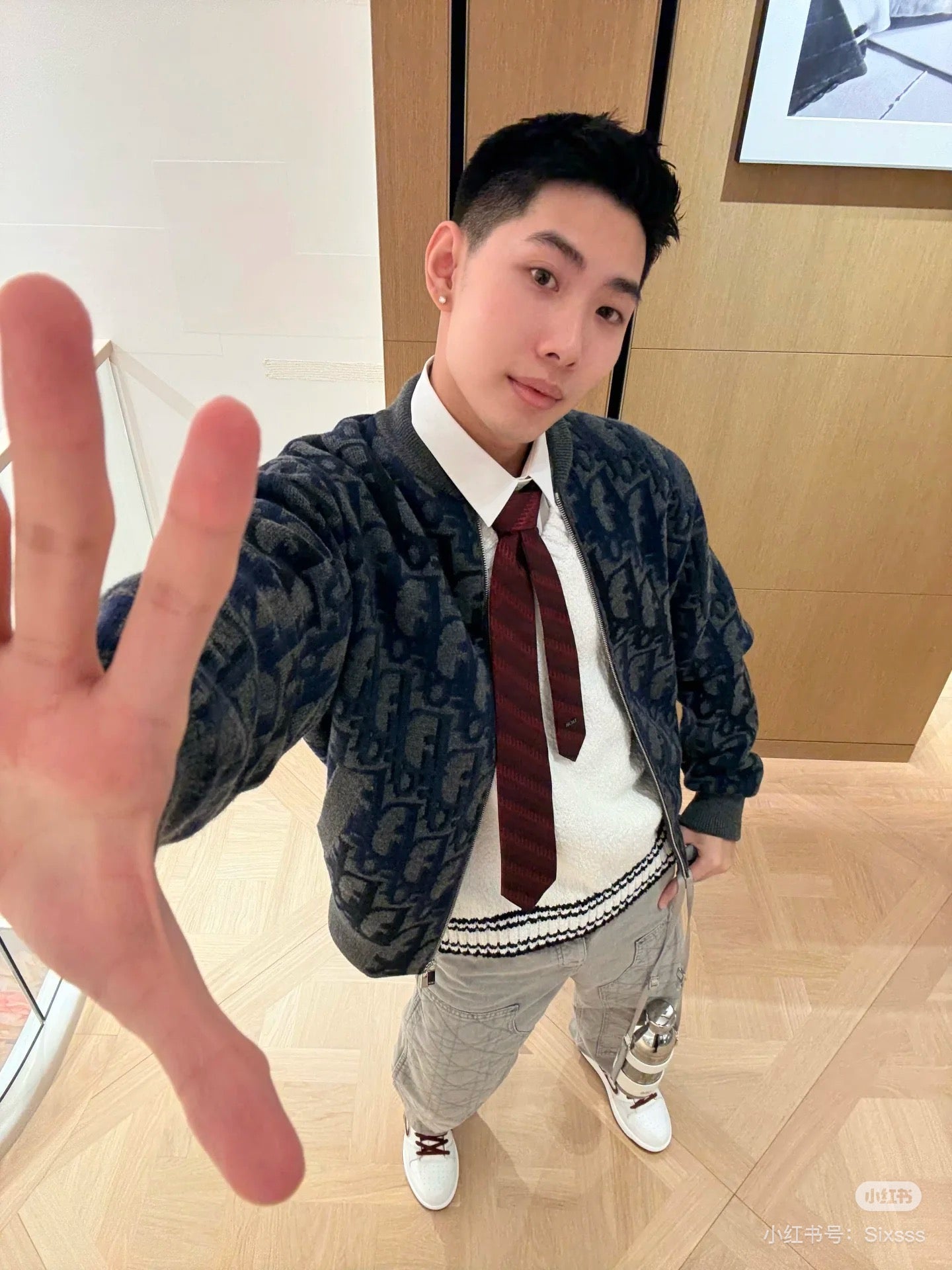 CD 25fw knitted jacket