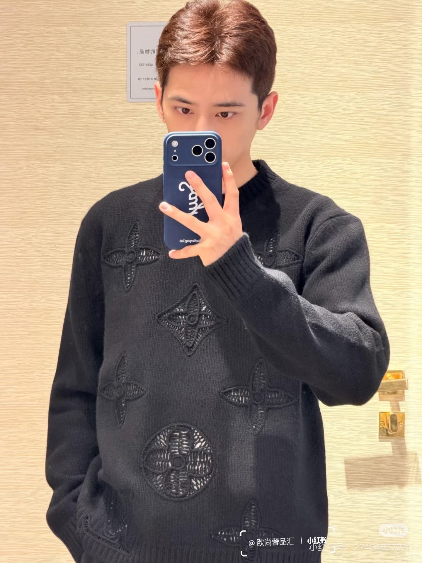 Louis 25fw jacquard sweater