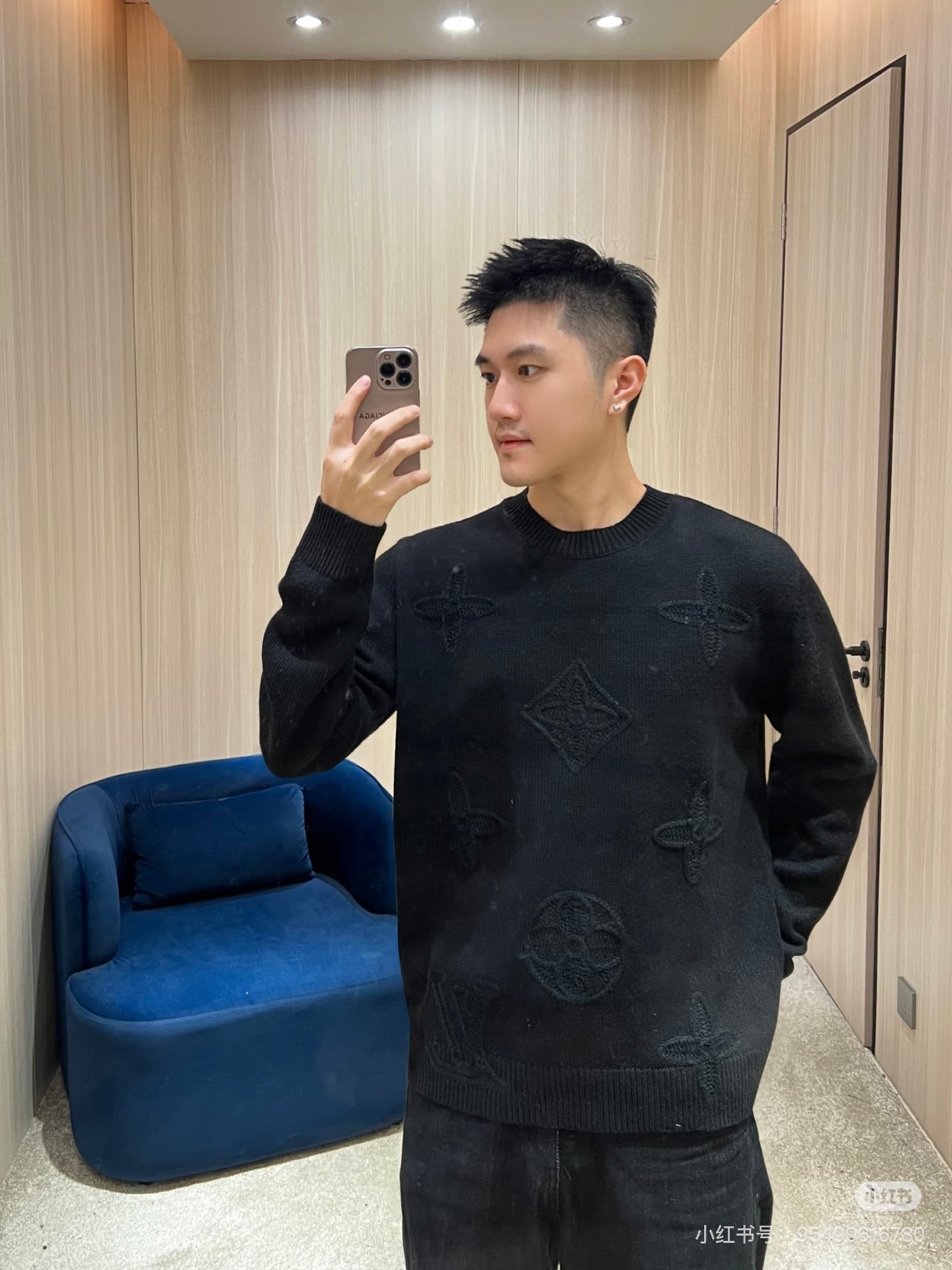 Louis 25fw jacquard sweater