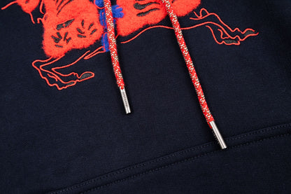 Bur 25fw embroidered hoodie