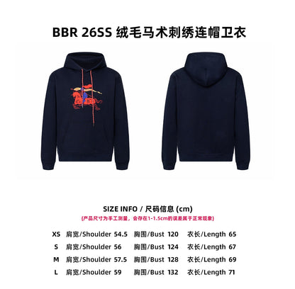Bur 25fw embroidered hoodie