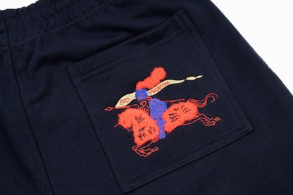 Bur 25fw embroidered pants