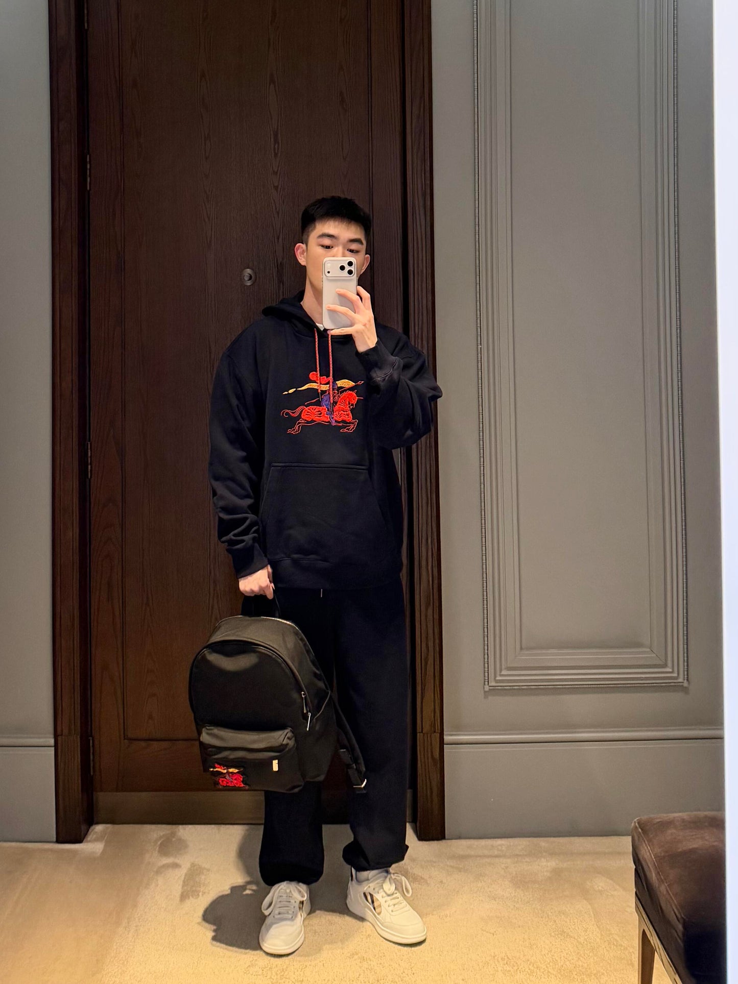 Bur 25fw embroidered pants