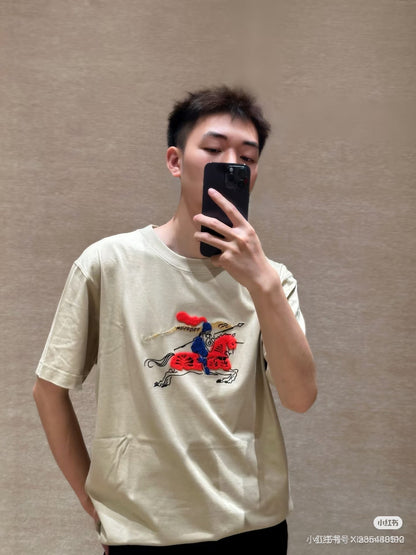 Bur 25fw embroidered t-shirt