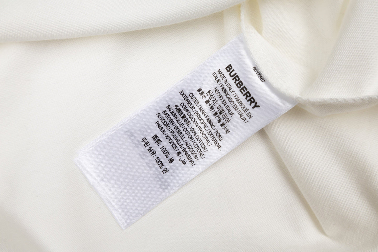 Bur 25fw embroidered t-shirt