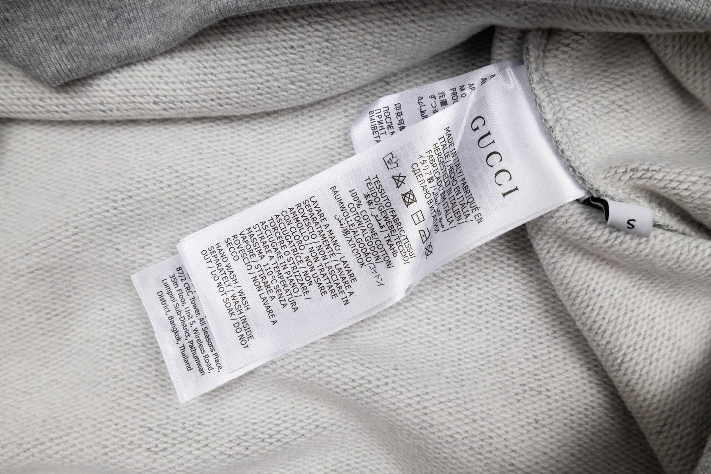 Guc 25fw embroidered sweatshirt