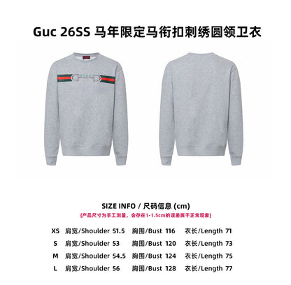 Guc 25fw embroidered sweatshirt