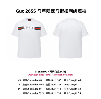 Guc 25fw embroidered t-shirt