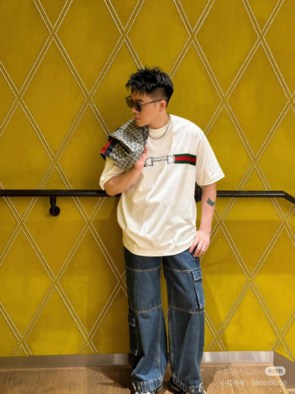 Guc 25fw embroidered t-shirt