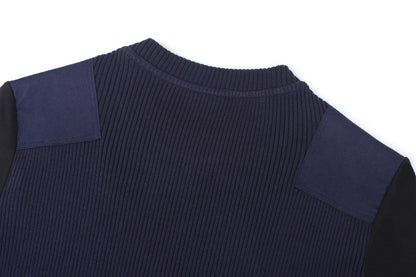 Loe Shoulder Patches sweater