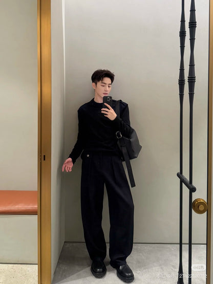 Loe Shoulder Patches sweater