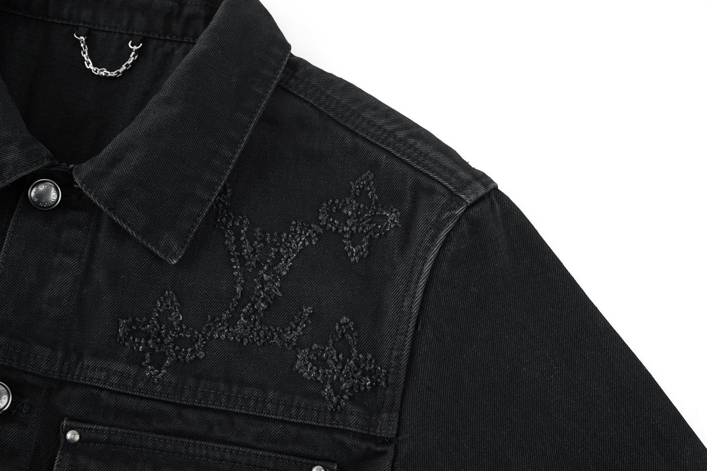 Louis distressed denim jacket