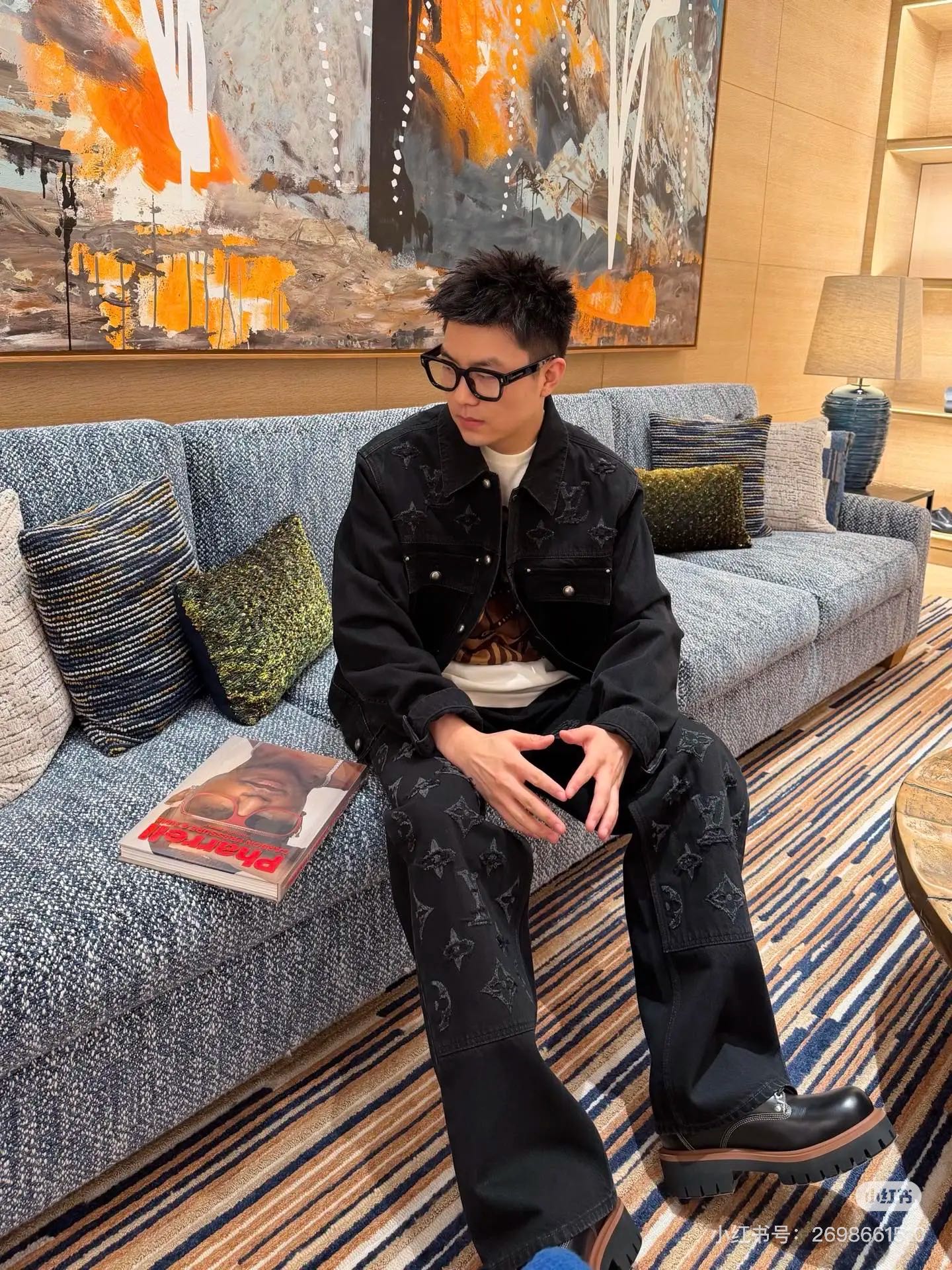 Louis distressed denim jacket