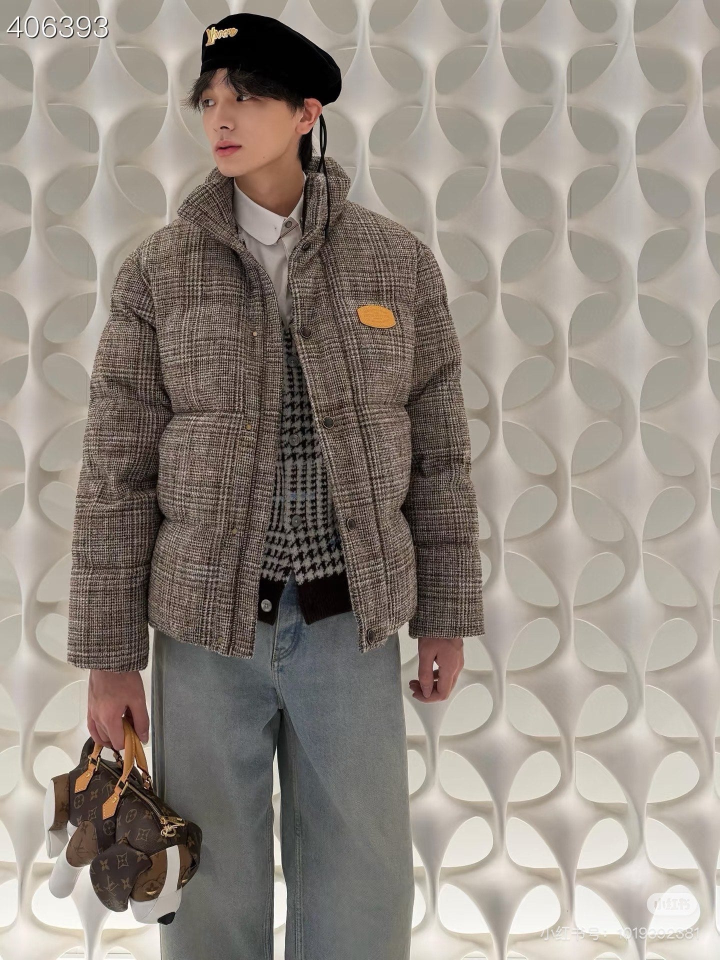 Louis stand collar padded jacket