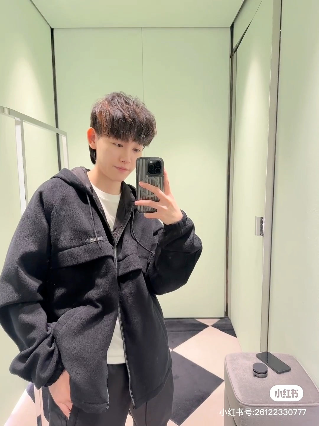 Pra Fleece hooded jacket