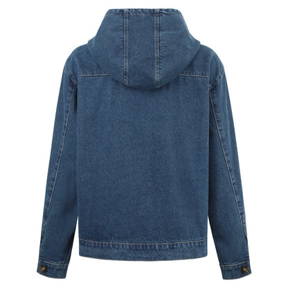 Miu hooded denim jacket