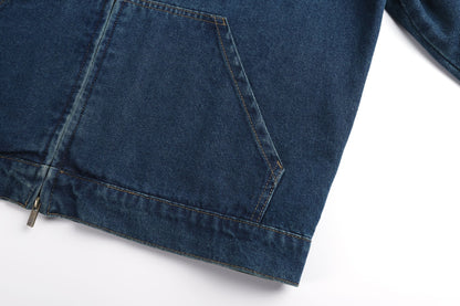 Miu hooded denim jacket