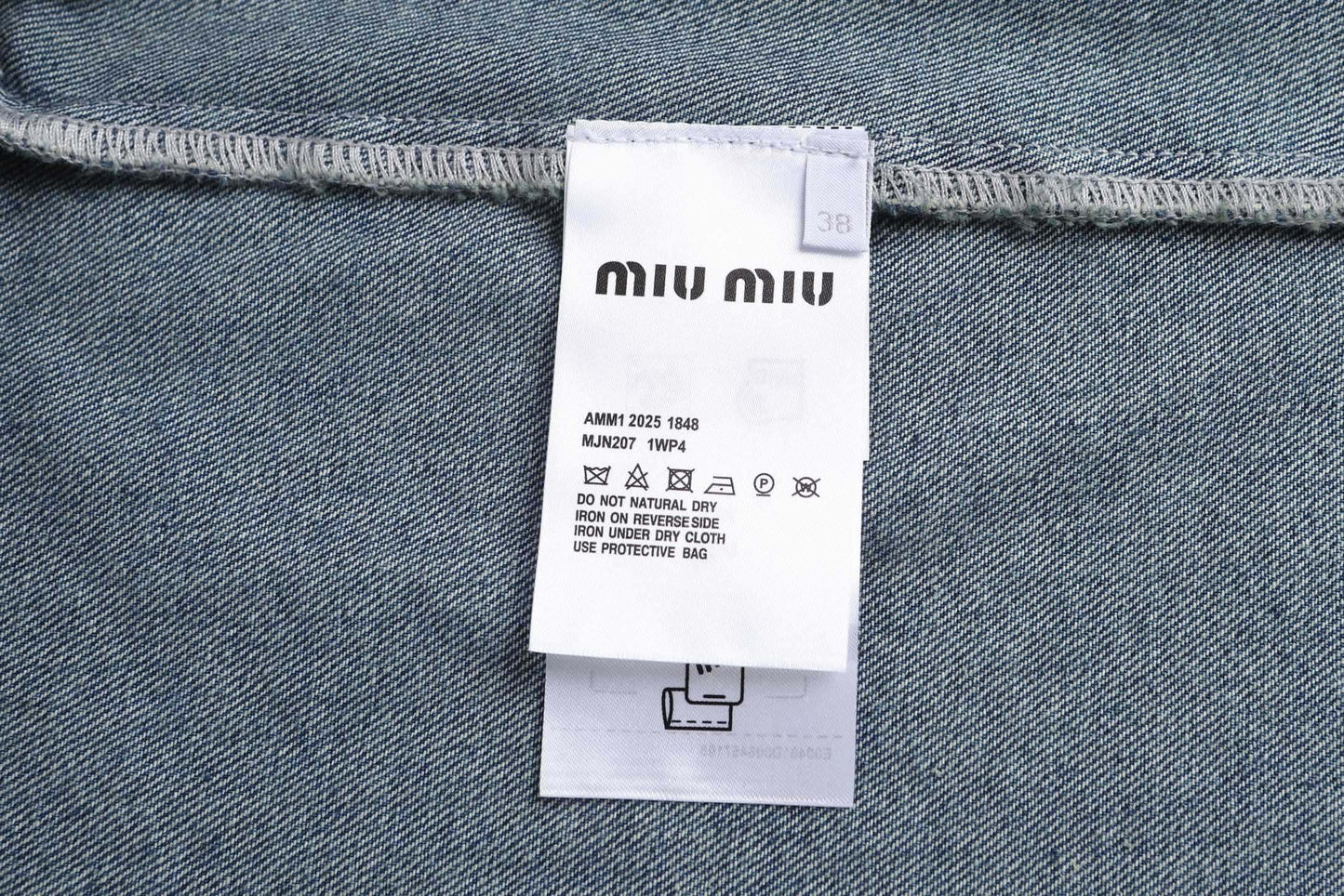Miu hooded denim jacket