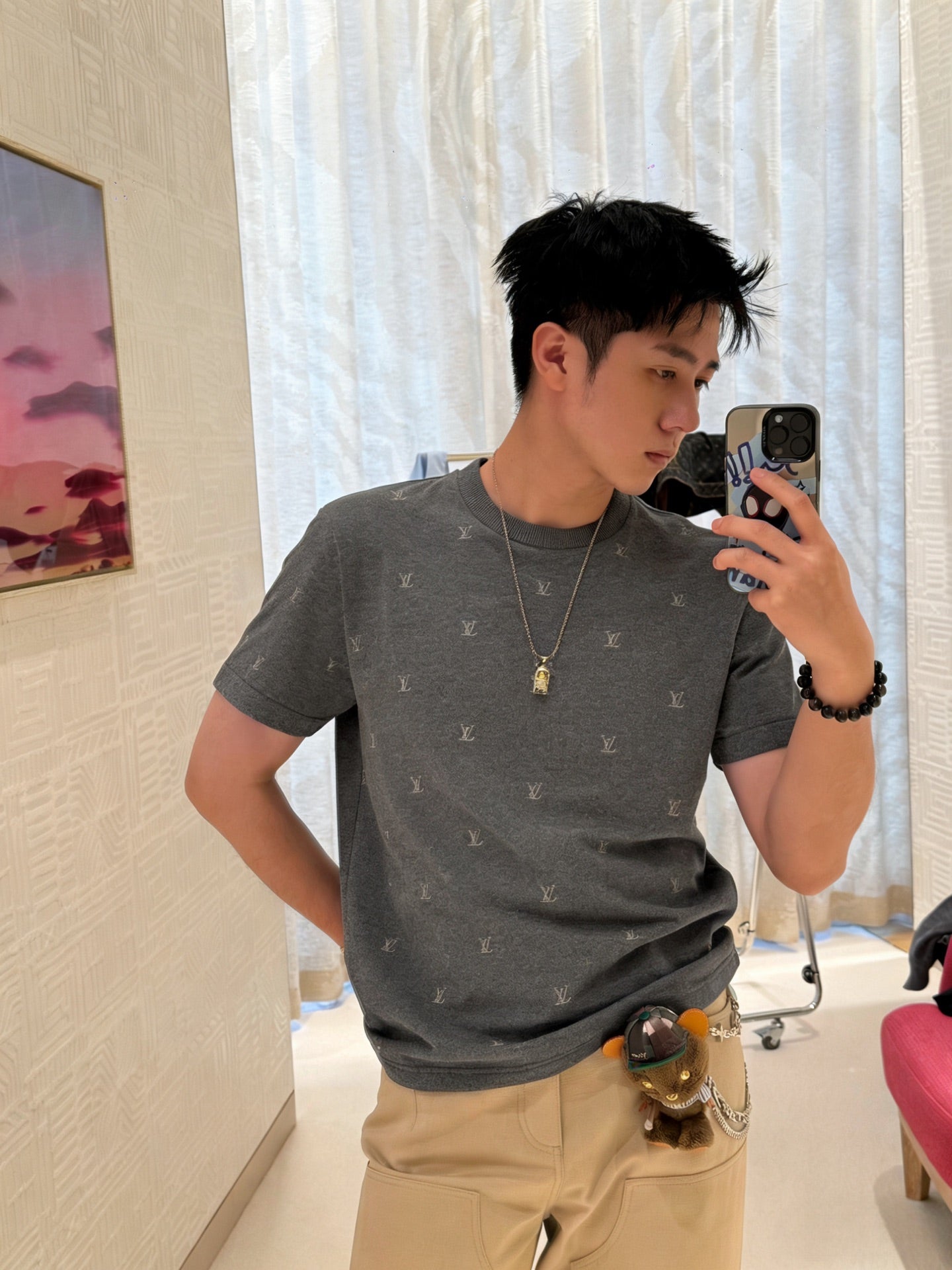 Louis embroidered knit t-shirt